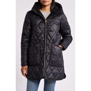 NWT Lucky Brand Faux Shearling Lined Quilted Jacket L